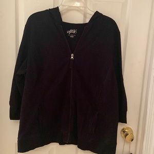 Black 3/4 light hoodie